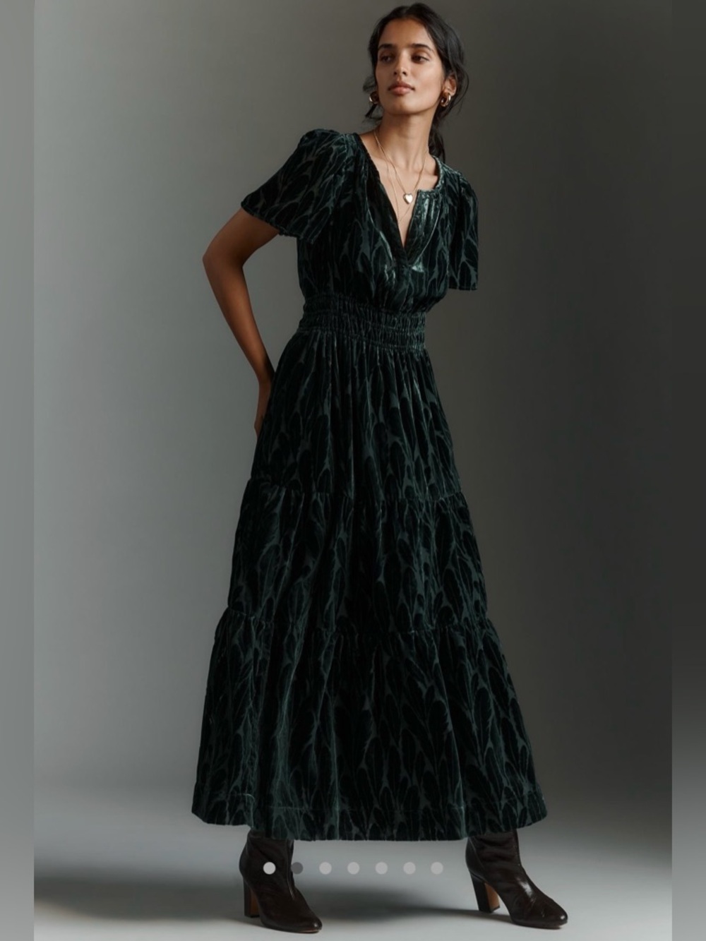 The Somerset Velvet maxi dress